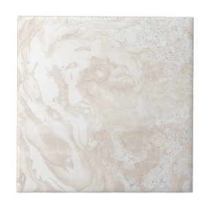 Faux Modern Rosa och White Marble Tile Kakelplatta