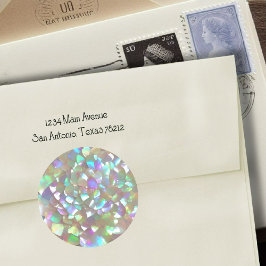 Faux Mor i Pearl Runt Klistermärke