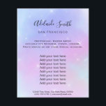 FAUX mousserande ljus pastel färg Flygblad<br><div class="desc">skönhetssalon professionell makeup artist fluor</div>