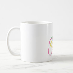 Faux Neon Game Console Controller-spelare Kaffemugg