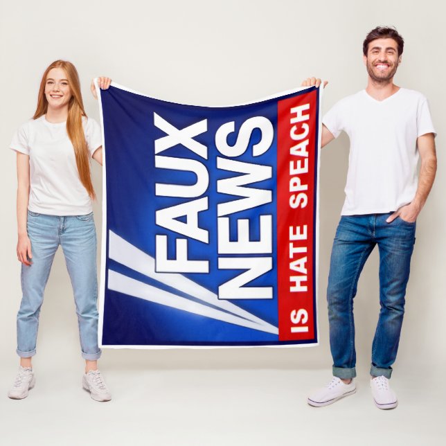 Faux News Fleecefilt (På plats)