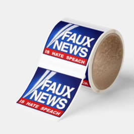 Faux News Fyrkantigt Klistermärke