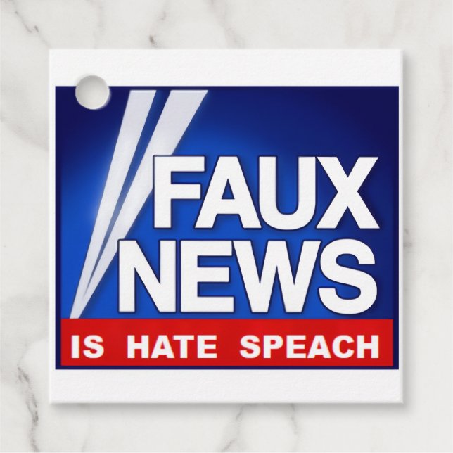 Faux News Gåvor Etiketter (Framsida)