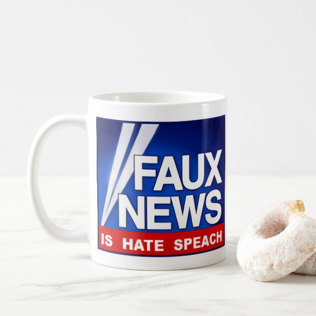 Faux News Kaffemugg (Med munk)