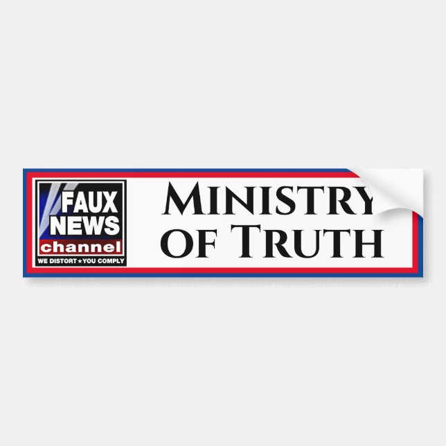 Faux News "Mission of Truth" Bildekal (Framsidan)