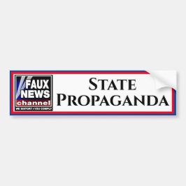 Faux News "State Propaganda" Bildekal