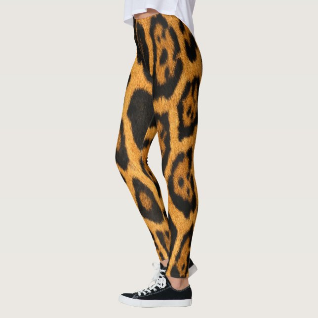 Faux Ocelot Skin Leggings (Vänster)