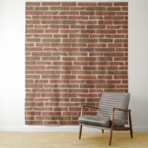 Faux Old Brown Brick Wall