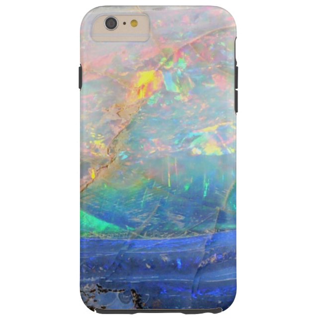Faux opal gem gemstone Mineralbläckfisk hipster Case-Mate iPhone Skal (Baksidan)