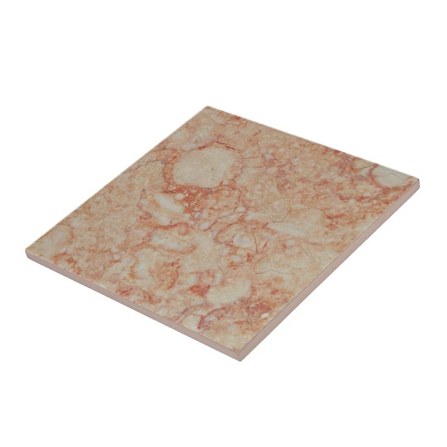 Faux Orange Ivory White Marble Stone Ceramic Tile Kakelplatta (Sidan)