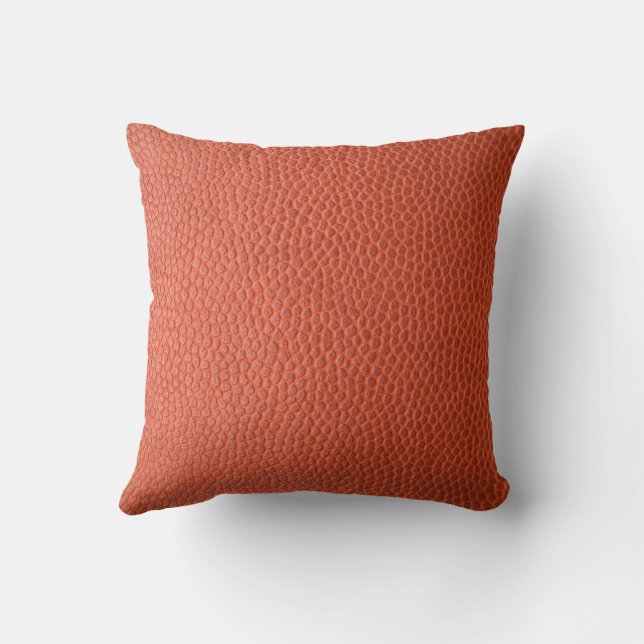 Faux Orange Leather Dekorativ kudde (Baksida)