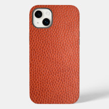 Faux Orange Leather. Personlig iphone case
