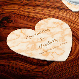 Faux Orange Marble Underlägg Papper