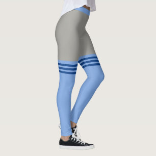 Faux över Knestrumsslungorna i Färg Leggings