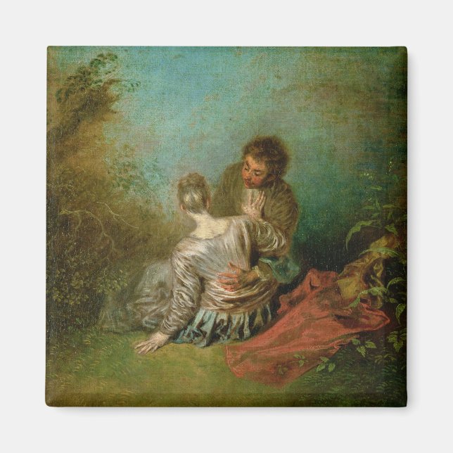 Faux Pas, c.1717 (olja på arbetsyta) Magnet (Framsidan)