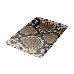 Faux Python Snake Skin Bathroom Mat Badrumsmatta