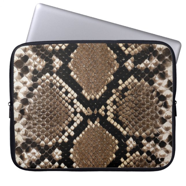 Faux Python Snake Skin Lap Top Sleeve (Framsidan)