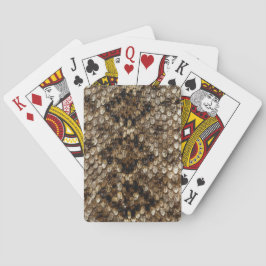 Faux Rattlesnake Snakeskin Casinokort