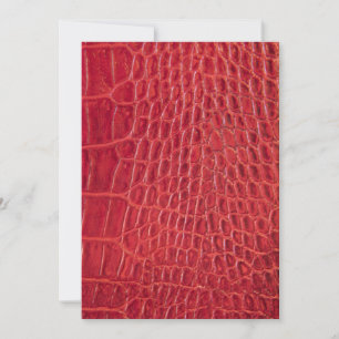 Faux red alligator, läder