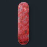 Faux Red Marble Mini Skateboard Bräda 18,5 Cm<br><div class="desc">Skateboard fångar öga,  med grått-fläckar på en ljusröd bakgrund.</div>