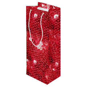 Faux Red Sequin Mönster Image