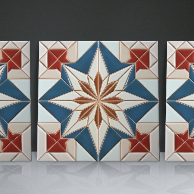 Faux Relief Blommigt Moroccan Tile Home Decor-deko Kakelplatta (Skapare uppladdad)