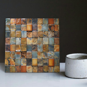 Faux Relief Golv Småstens Earth Tone Home Decor Kakelplatta