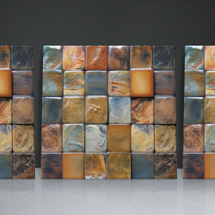 Faux Relief Golv Småstens Earth Tone Home Decor Kakelplatta