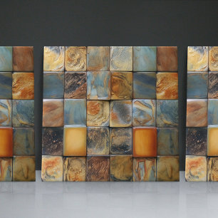 Faux Relief Golv Småstens Earth Tone Home Decor Kakelplatta