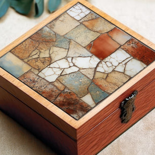 Faux Relief Terracotta Golv Earth Tone Home Decor Kakelplatta