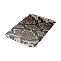 Faux Reticulon Python Bathroom Mat