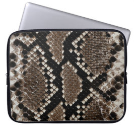 Faux Reticulon Snake Skin Lap Top Sleeve