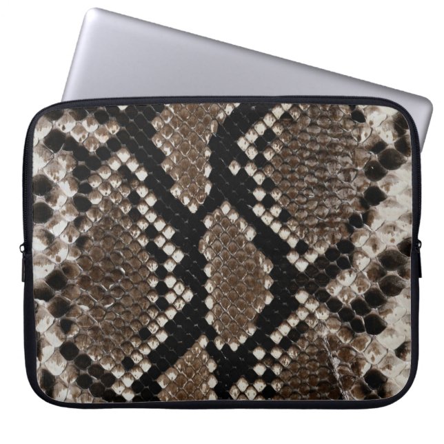 Faux Reticulon Snake Skin Lap Top Sleeve (Framsidan)