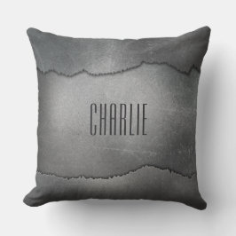 Faux Ripping Metall anpassningsbar monogram dekora Kudde