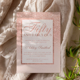 Faux ro glitter elegant chic guld 50 fantastiska inbjudningar