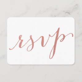 Faux Ro Gold Foil Glamor | Bröllop OSA-kort OSA Kort