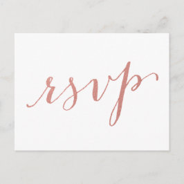 Faux Ro Gold Foil Glamor | Bröllop OSA vykort