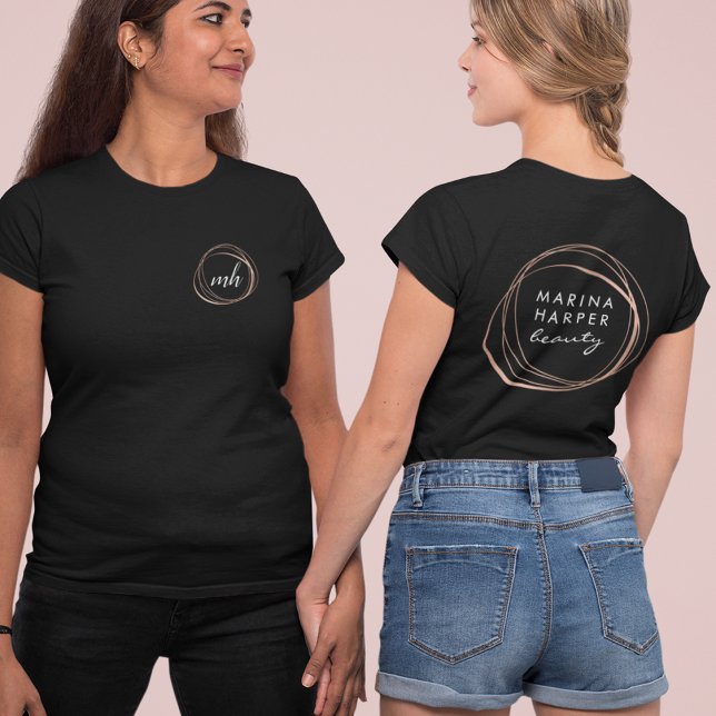 Faux Ro Guld Abstrakt Logotyp T Shirt (Skapare uppladdad)