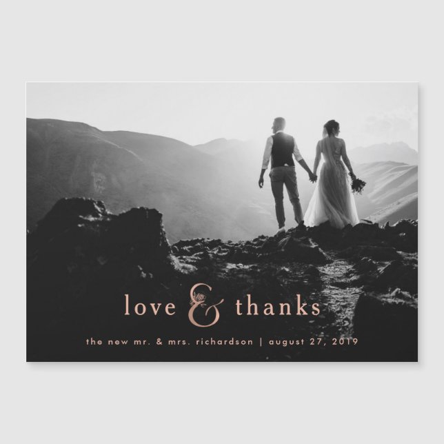 Faux Ro Guld Ampersand| Foto-Tack (Framsida)