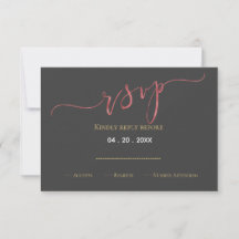 Faux Ro guld foil bröllop