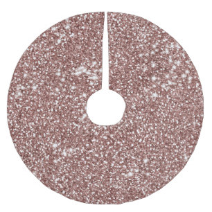 Faux Ro Guld Glitter Struktur, utseendemässig desi Julgransmatta Borstad Polyester