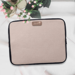 Faux Ro Guld Leather  Rosa bärbar dator Fodral