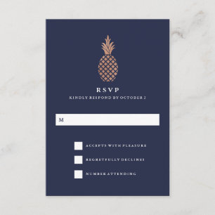 Faux Ro Guld och marinananas Bröllop OSA
