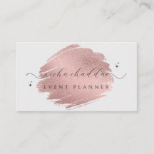 Faux Ro Guld på Soft Grått Chic-penseldrag