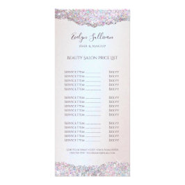 Faux rosa glitter-folie, prist rackkort reklamkort