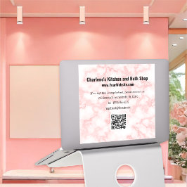 Faux Rosa Marble Klistermärken