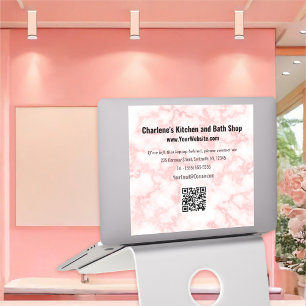 Faux Rosa Marble Klistermärken