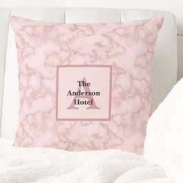 Faux Rosa Marble Kudde