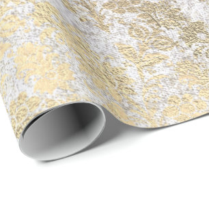 Faux Royal Guld Blommigt Powder Blommigt Parly  Presentpapper
