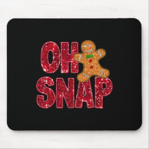 Faux Sequins Oh Snap jul Gingerbröd Family Musmatta